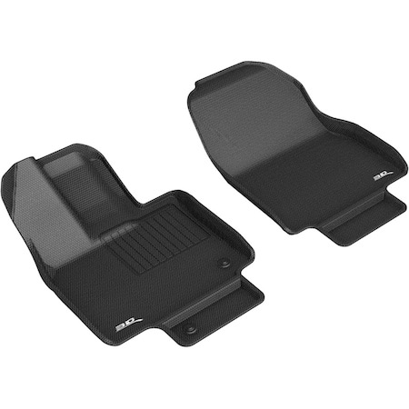 3D Maxpider R1 Kagu Floor Mat for 2020-2021 Toyota Highlander, Black L1TY26211509